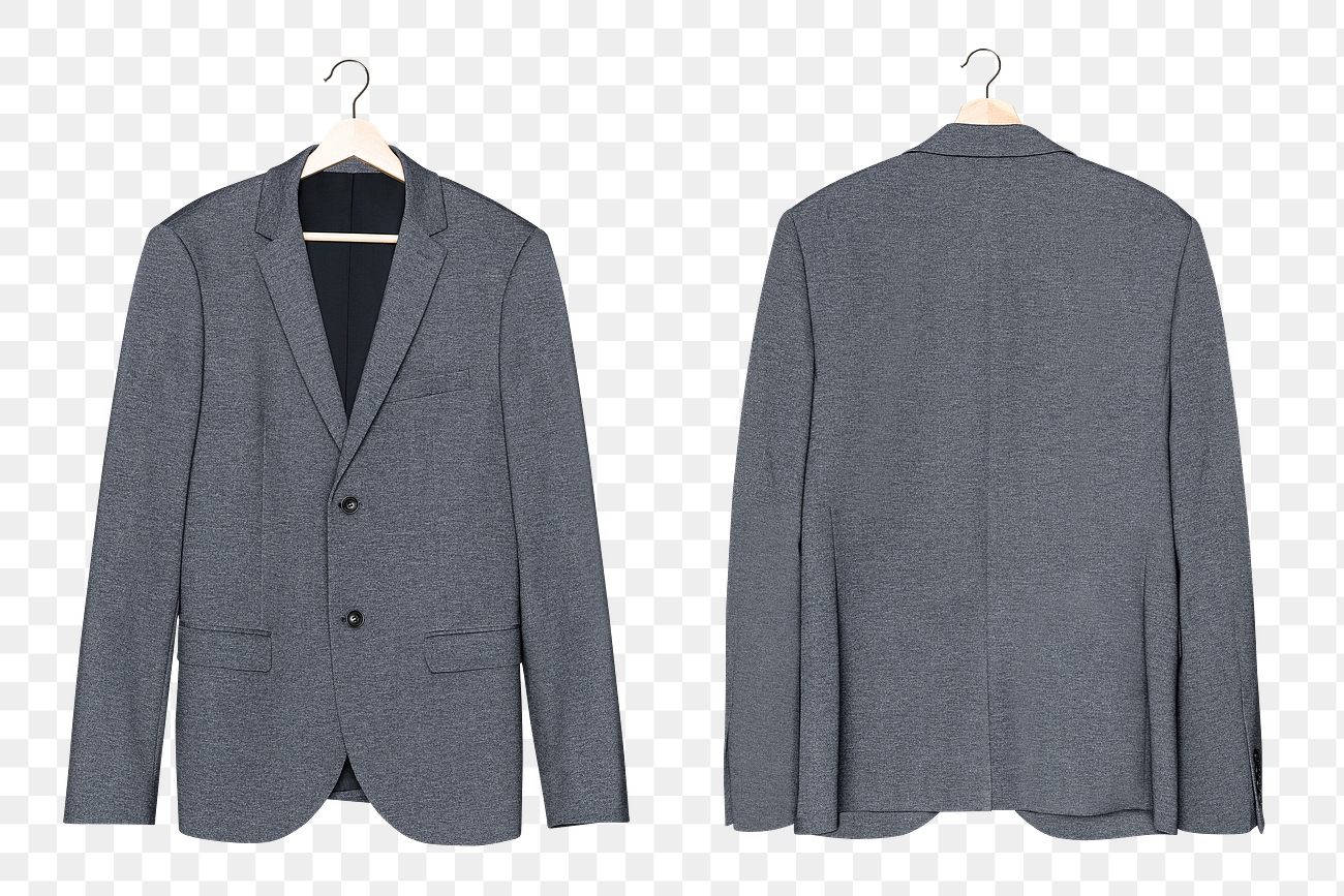 Download Free royalty image about Png gray blazer mockup casual men's wear