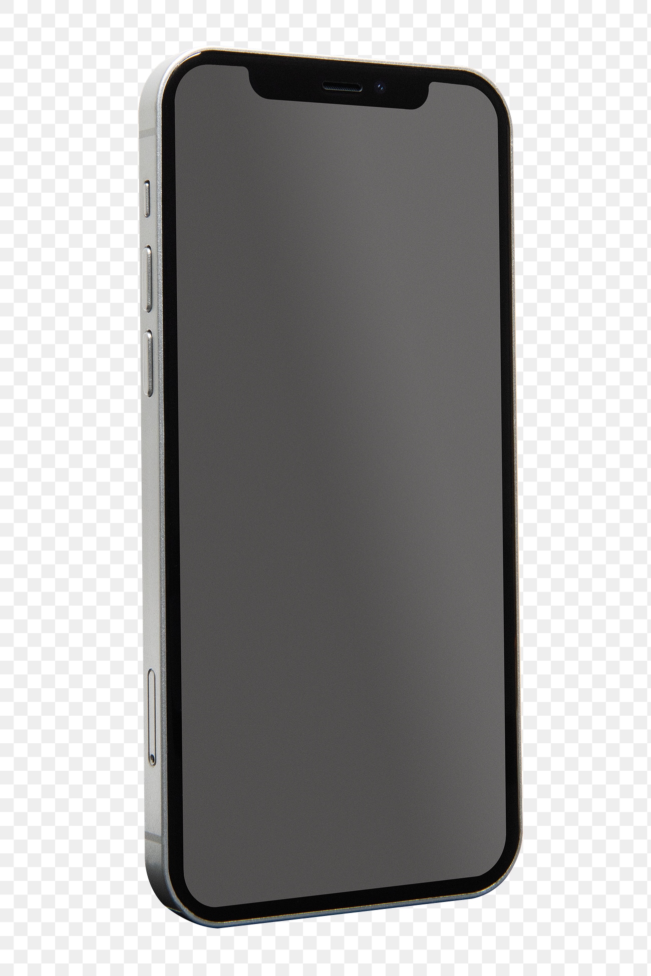 Smartphone black screen png mockup Free PNG Sticker rawpixel