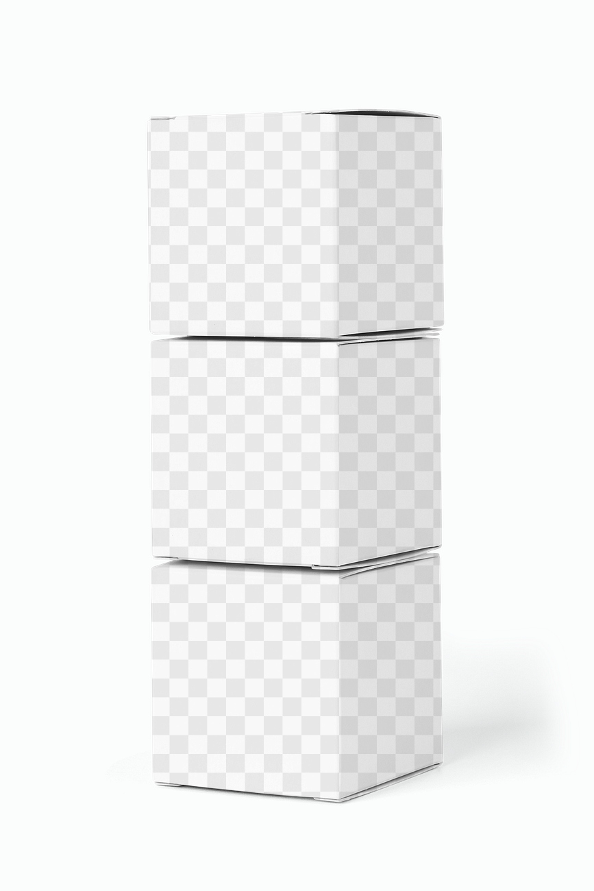 Transparent box mockup png for product | Free PNG Mockup - rawpixel