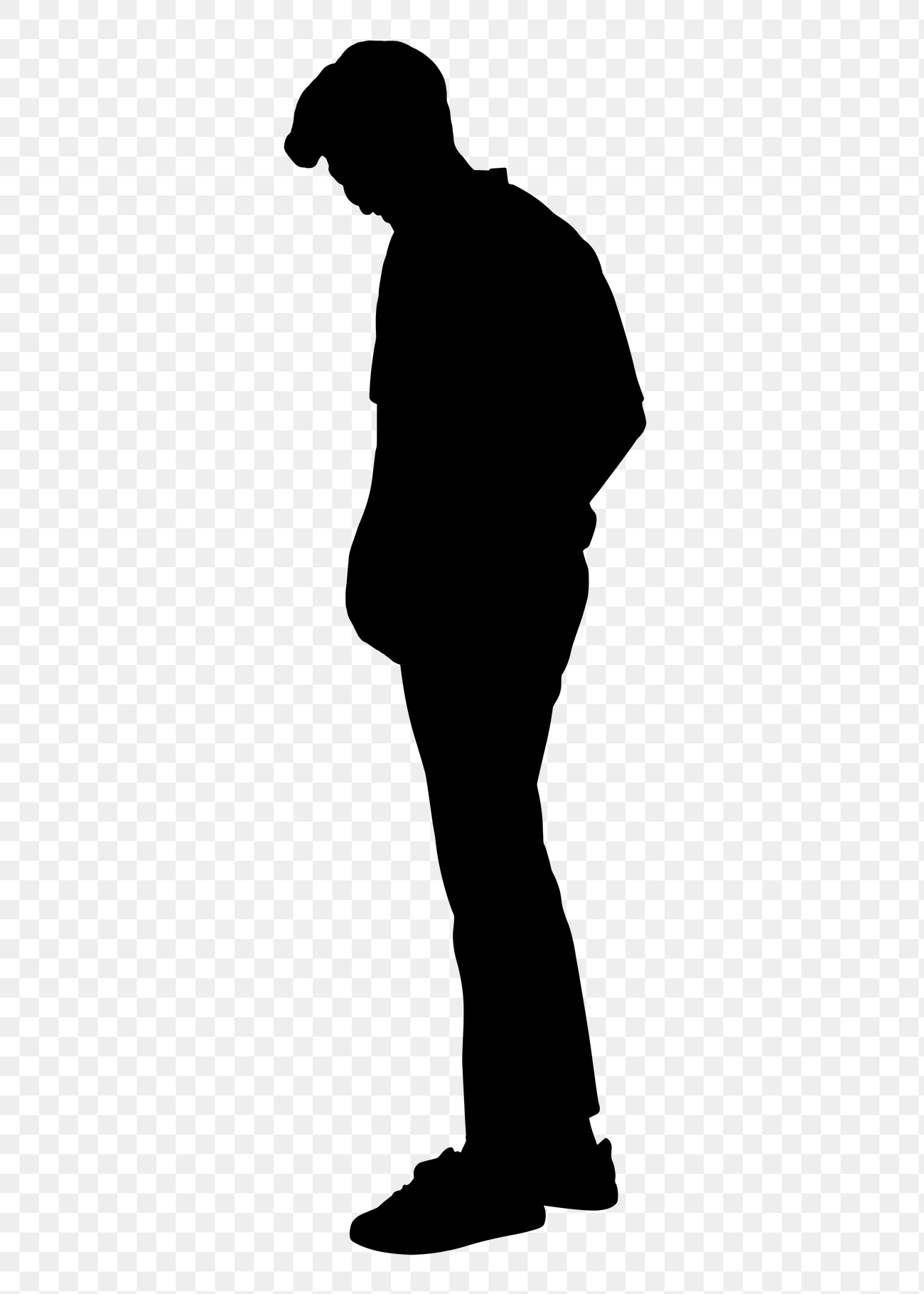 Man standing png silhouette, body | Premium PNG - rawpixel