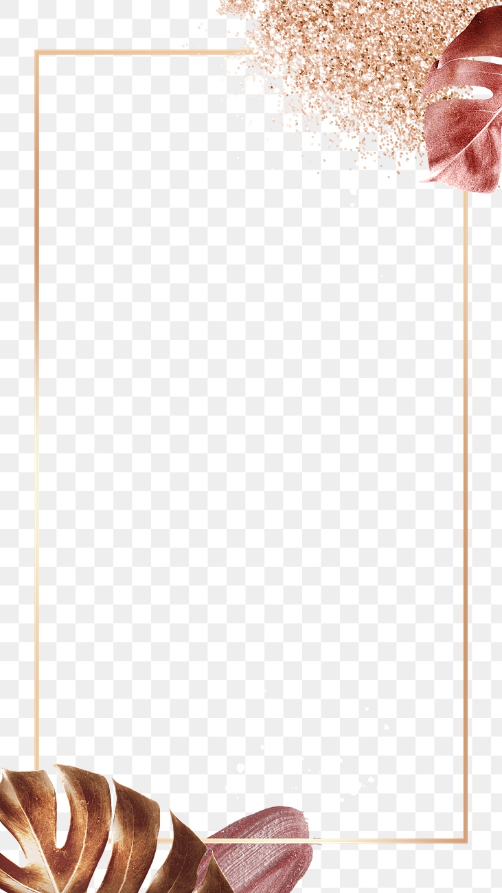 Leaf frame png with luxury | Free PNG - rawpixel