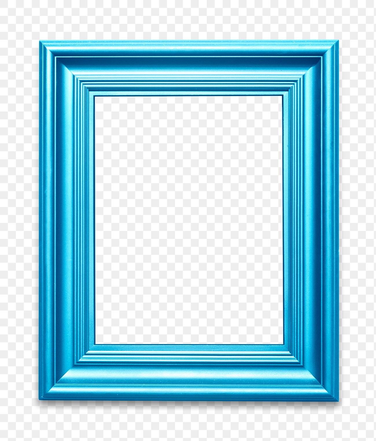 Blue photo frame | Free stock illustration | High Resolution graphic