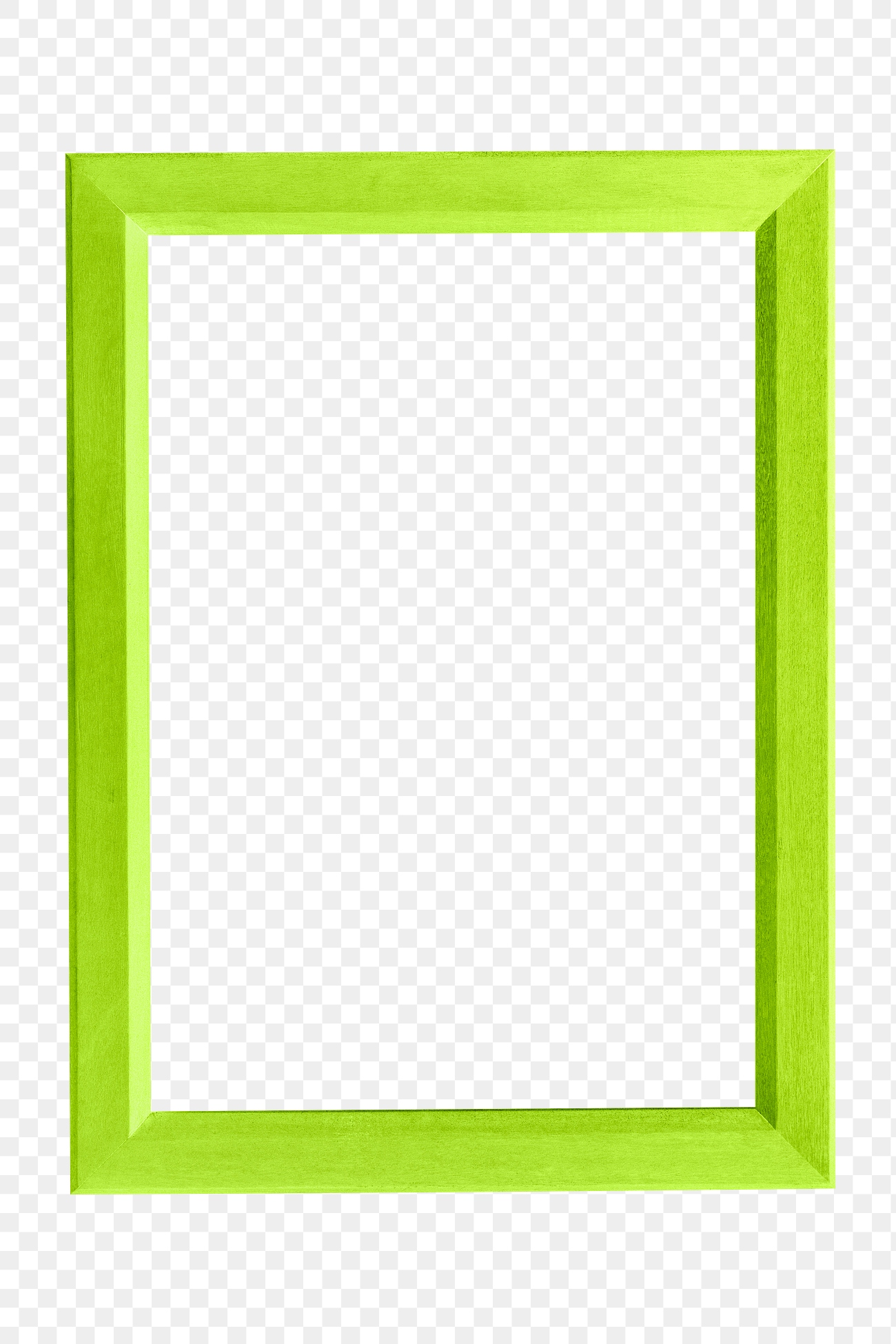 Green blank frame mockup png | Free stock illustration | High ...