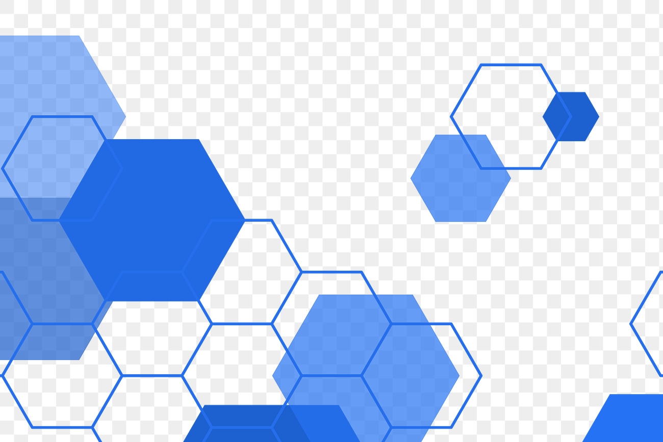 Blue Hexagonal Patterned Background Design Free Stock Illustration