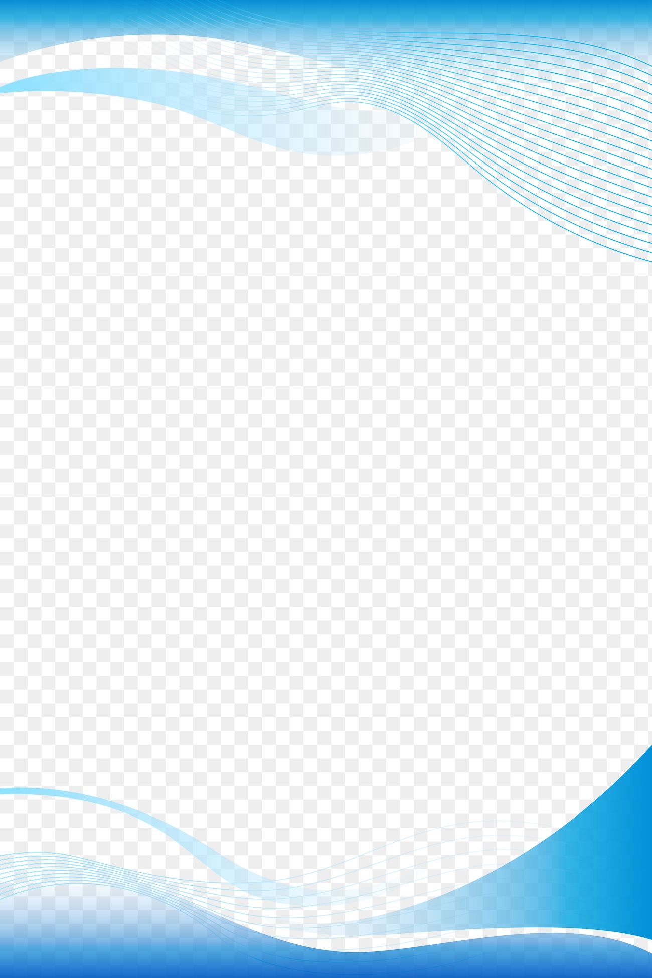 Blue curve frame template design | Free PNG - rawpixel