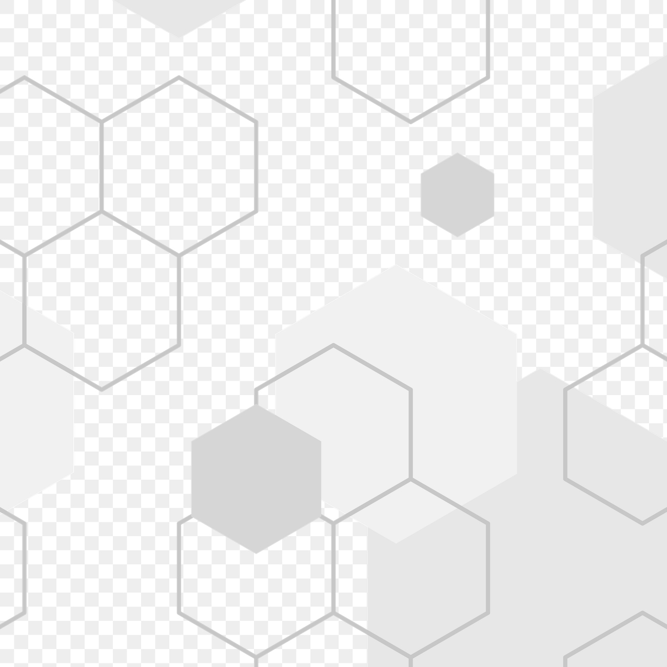 Gray Hexagon Pattern Design Element Free Transparent Png 2371736