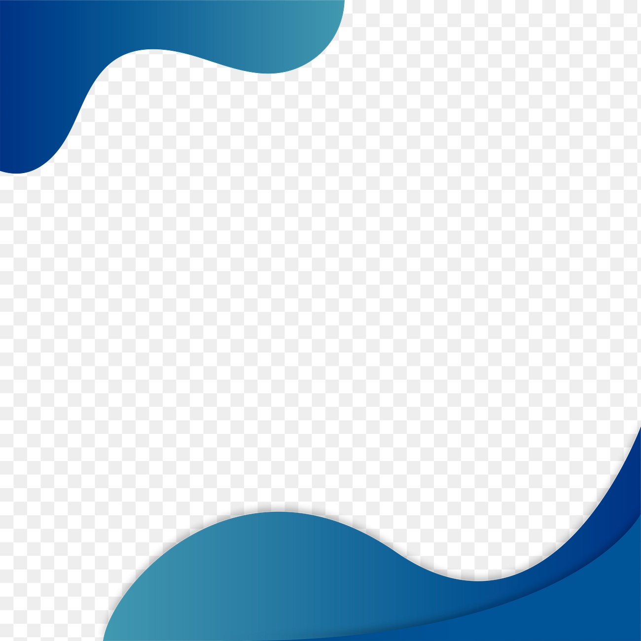 Png blue border on transparent | Free PNG Sticker - rawpixel