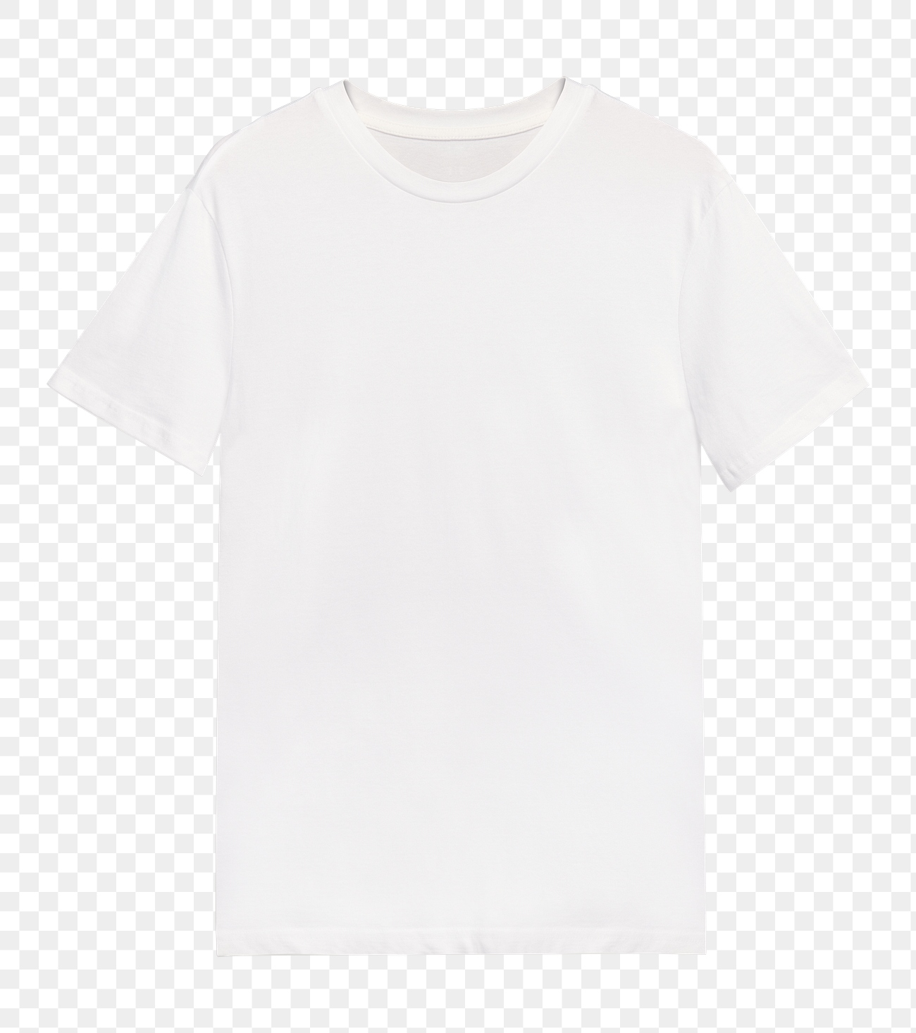Men's white tee png t-shirt mockup