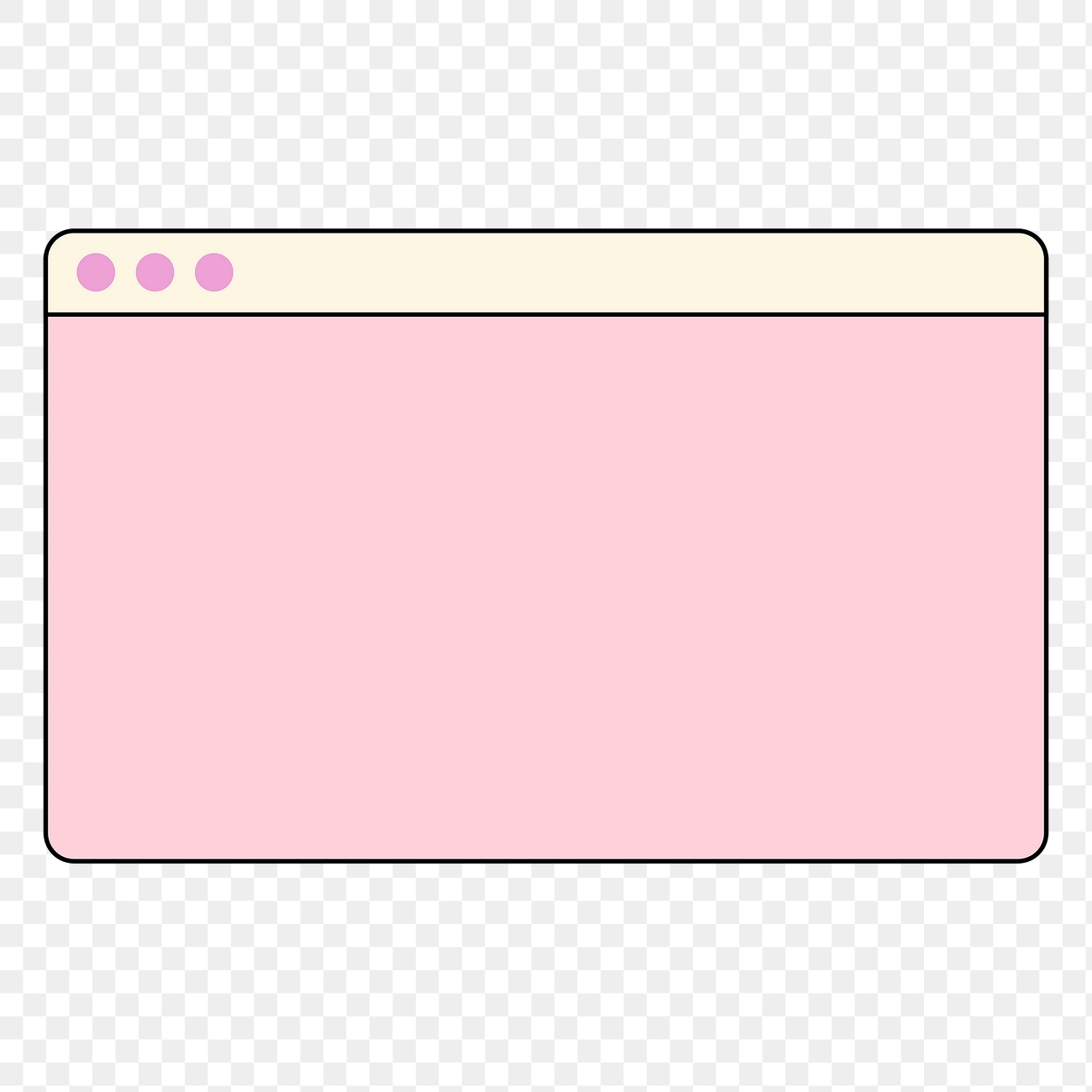Browser window png frame, retro | Premium PNG - rawpixel