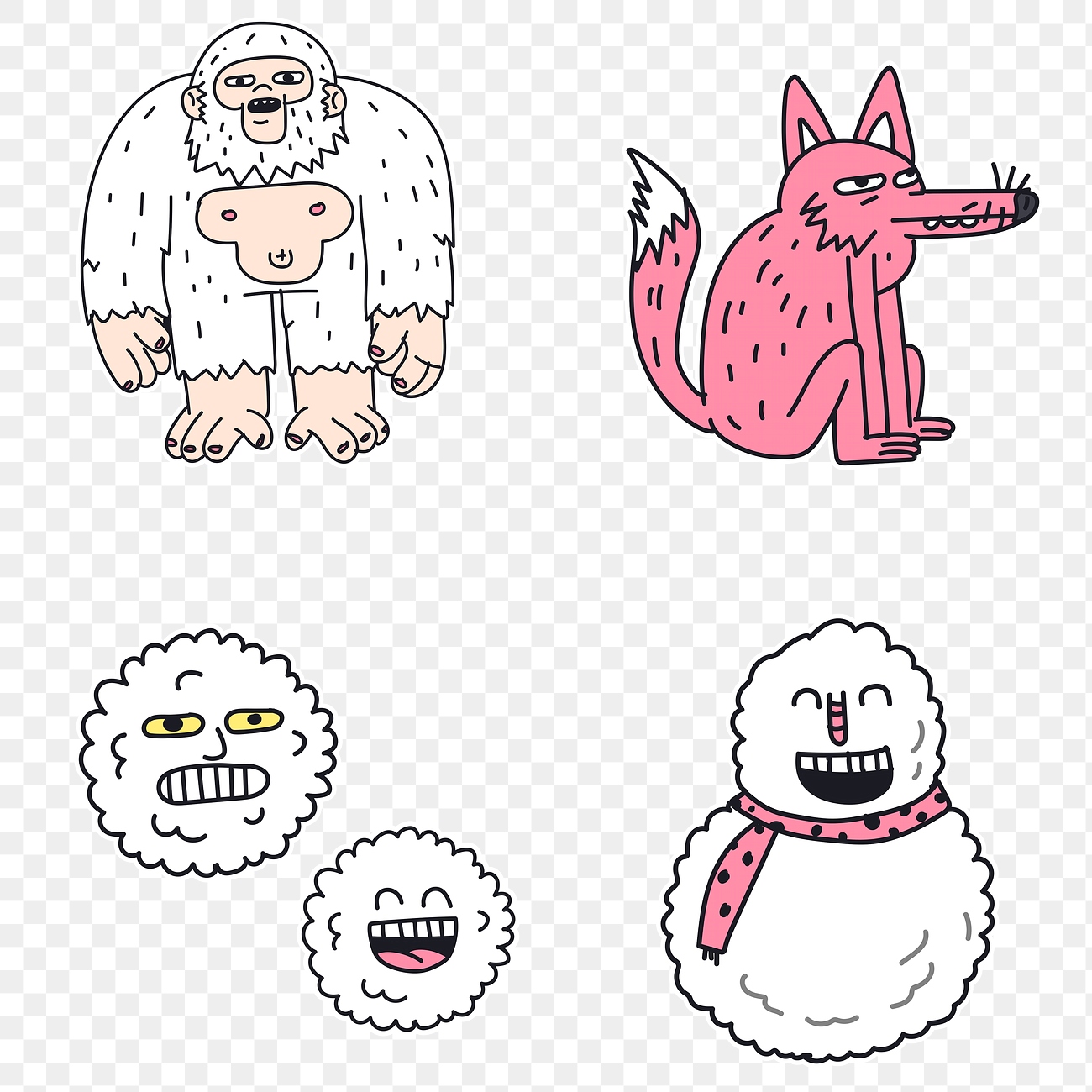 free cartoon stickers