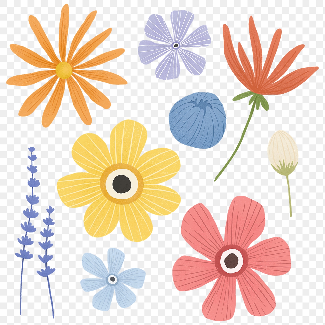 Purple Flower PNG Images | Free Vectors, PNGs, Mockups & Backgrounds ...