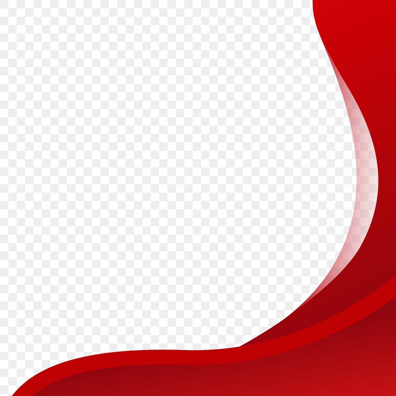 Red curved border transparent background | Free PNG - rawpixel