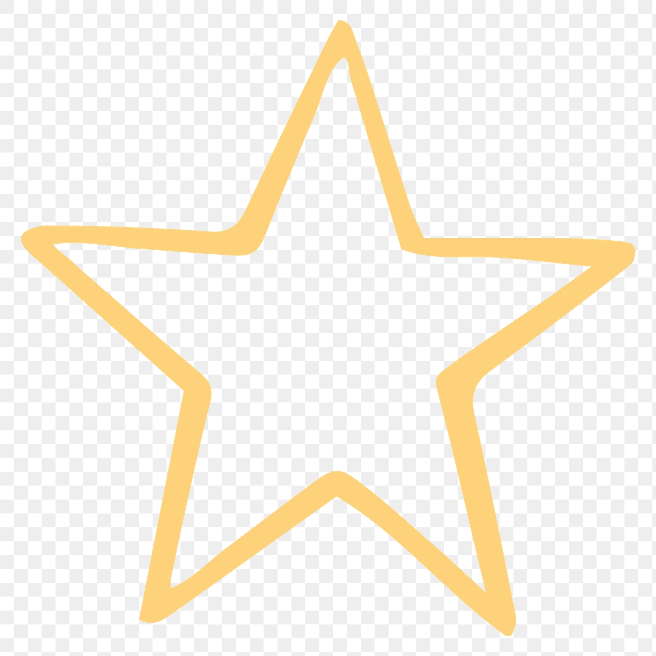 Pastel yellow star transparent png | Free PNG - rawpixel