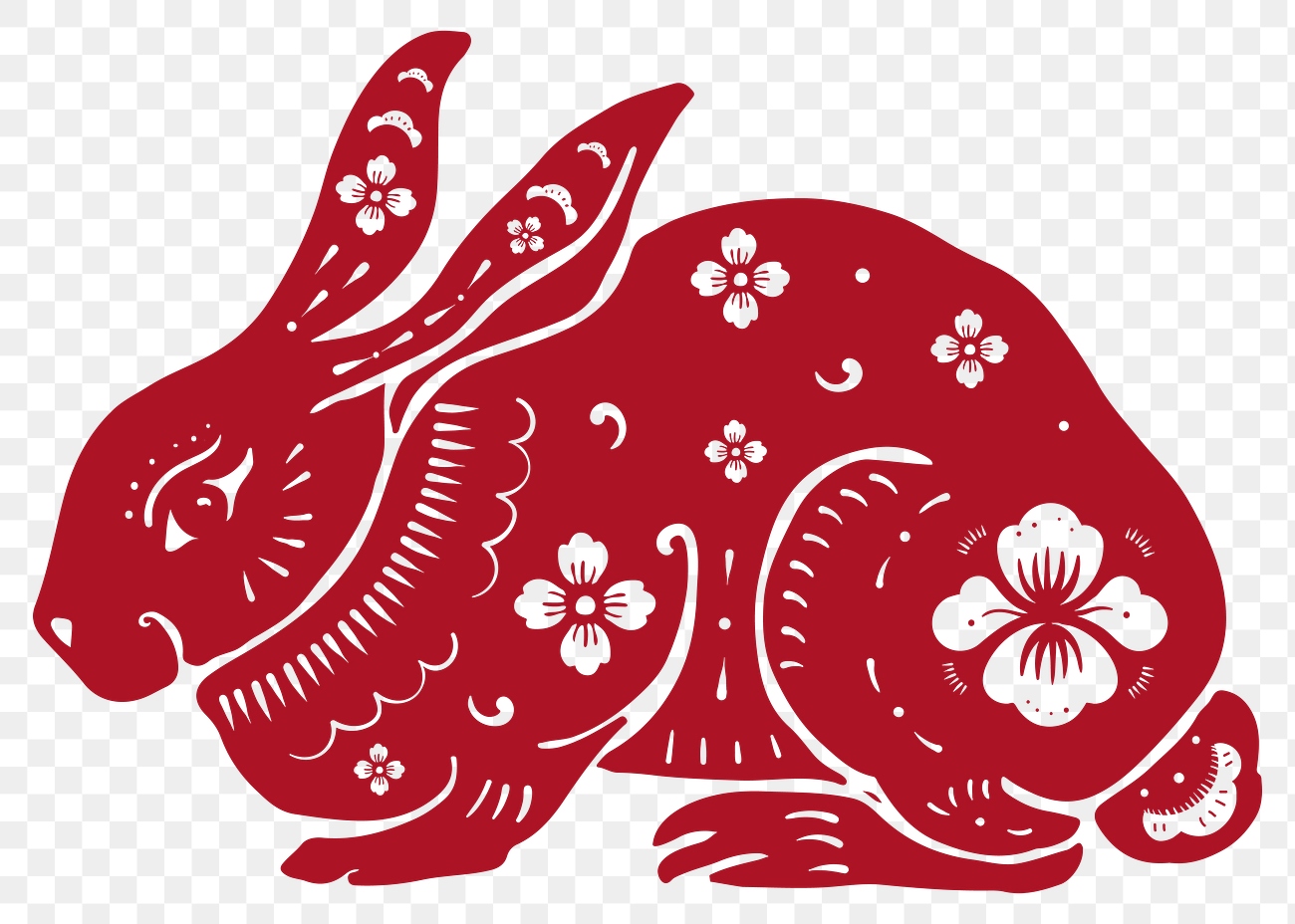 chinese-new-year-rabbit-png-red-animal-zodiac-sign-sticker