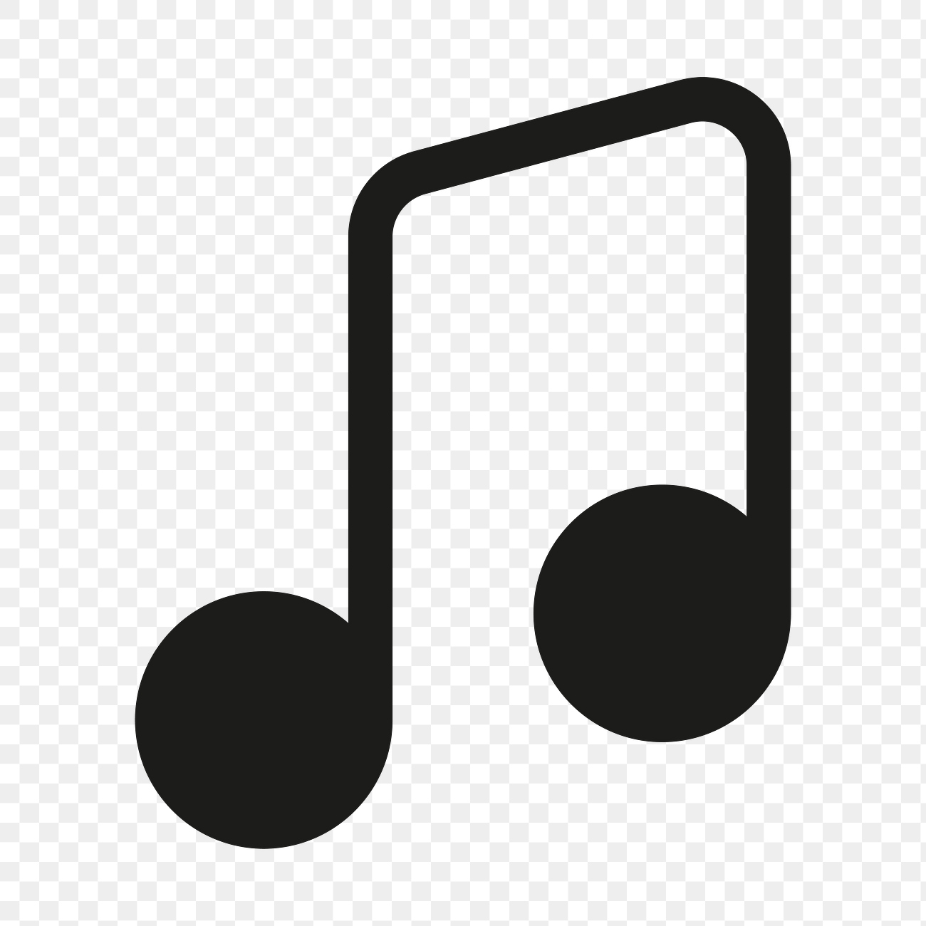 Music note filled icon png black for social… | Free stock illustration | High Resolution graphic