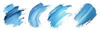 Blue brush stroke png on transparent background