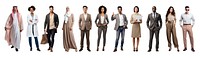 Adult, full body, people png element set on transparent background