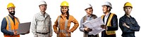 Working people png cut out element set, transparent background