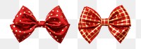 PNG Red bow tie apparel set, transparent background