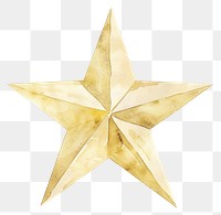 PNG Clean light yellow star symbol cross star symbol.