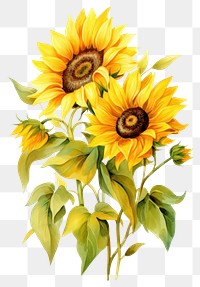 PNG Illustration of sunflowers invertebrate blossom animal.