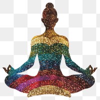 PNG Meditation pose shape accessories recreation accessory.