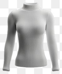 PNG  White sweater mockup apparel clothing knitwear.