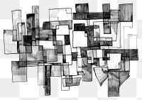 PNG Blocks of metal drawing illustrated sketch.