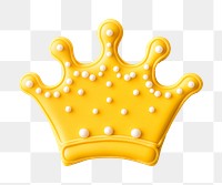 Crown icon png cookie art shape, transparent background