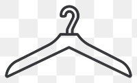 PNG Simple cloth hanger icon.