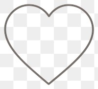 PNG Simple heart icon.