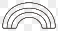 PNG Rainbow logo architecture arched.