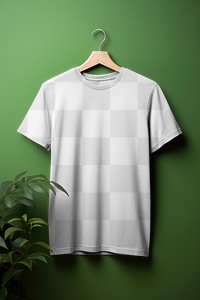 PNG hanging t-shirt mockup, transparent design
