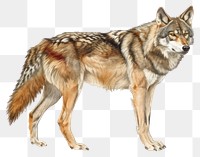 PNG Wolf animal coyote mammal.