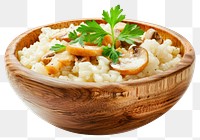 PNG Cooking Mushroom Risotto produce plate grain.