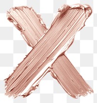 PNG Letter X brush strokes white background confectionery sweets.