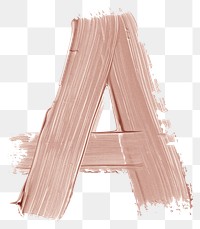 PNG Letter A brush strokes drawing sketch wood.