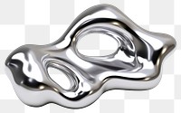 PNG 3d render of abstract shape accessories accessory platinum.