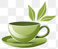 PNG Green tea beverage saucer coffee.