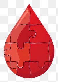 PNG Red drop puzzle ketchup food game.