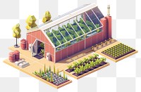 PNG Greenhouse gardening outdoors diagram.