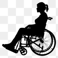 PNG Disabled woman wheelchair furniture female.