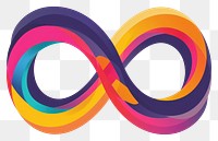 PNG Multi colored infinity icon logo disk.