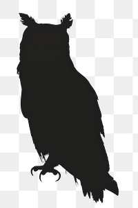 PNG Owl silhouette electronics hardware.