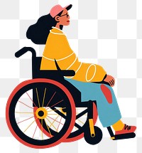 PNG Handcap woman on a wheelchair furniture machine person.