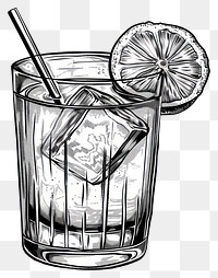 PNG Sketch illustrated beverage drawing.