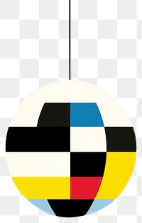 PNG Grid illustration representing of disco ball symbol logo art.
