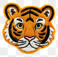 PNG Felt stickers of a single tiger accessories accessory wildlife.