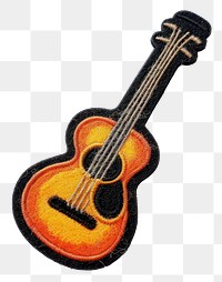 PNG Felt stickers of a single guitar musical instrument bass guitar.