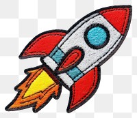 PNG Felt stickers of a single space rocket symbol accessories accessory.